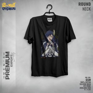 Men's Premium Export Quality Round Neck T-shirt by T-shirt Karkhana Black 1 27