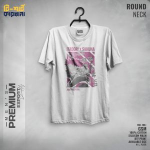 Men's Premium Export Quality Round Neck T-shirt by T-shirt Karkhana White 9 T-0213