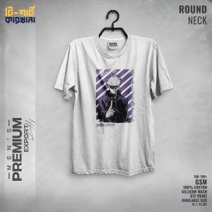 Men's Premium Export Quality Round Neck T-shirt by T-shirt Karkhana White 8 T-0215