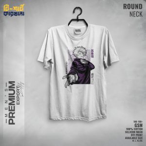 Men's Premium Export Quality Round Neck T-shirt by T-shirt Karkhana White 7 T-0217
