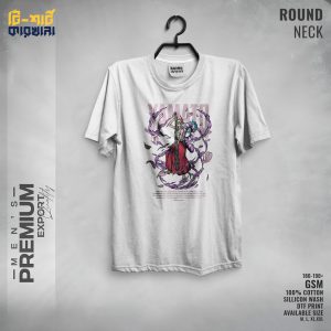Men's Premium Export Quality Round Neck T-shirt by T-shirt Karkhana White 1 T-0473