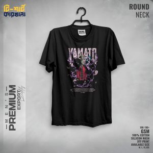 Men's Premium Export Quality Round Neck T-shirt by T-shirt Karkhana Black 2 T-0557