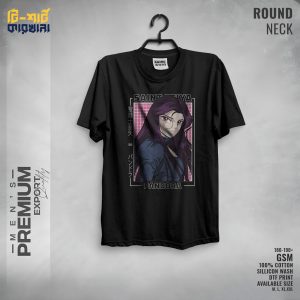 Men's Premium Export Quality Round Neck T-shirt by T-shirt Karkhana Black 5 T-0568